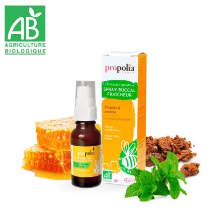 Spray buccal doux Bio - Miel, Propolis & Menthe