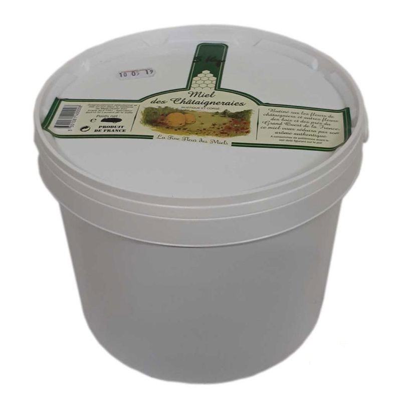 Miel des Châtaigneraies origine France : seau 5kg
