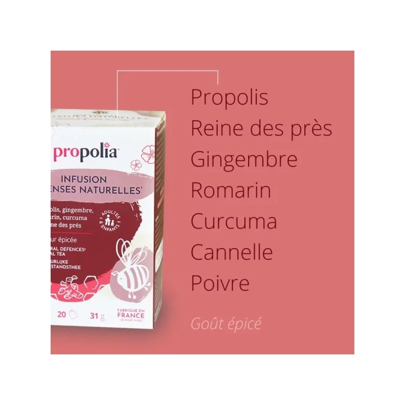 Infusion Défenses naturelles Bio Propolis & Plantes