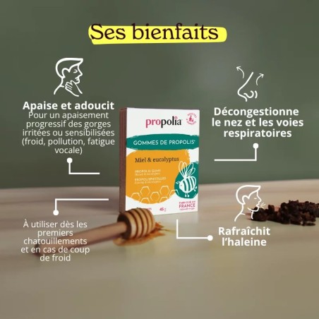 Gommes Propolis Miel et Eucalyptus