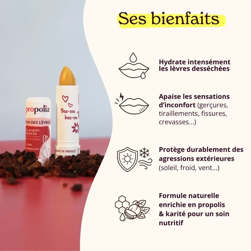 Baume à lèvres Propolis & Karité